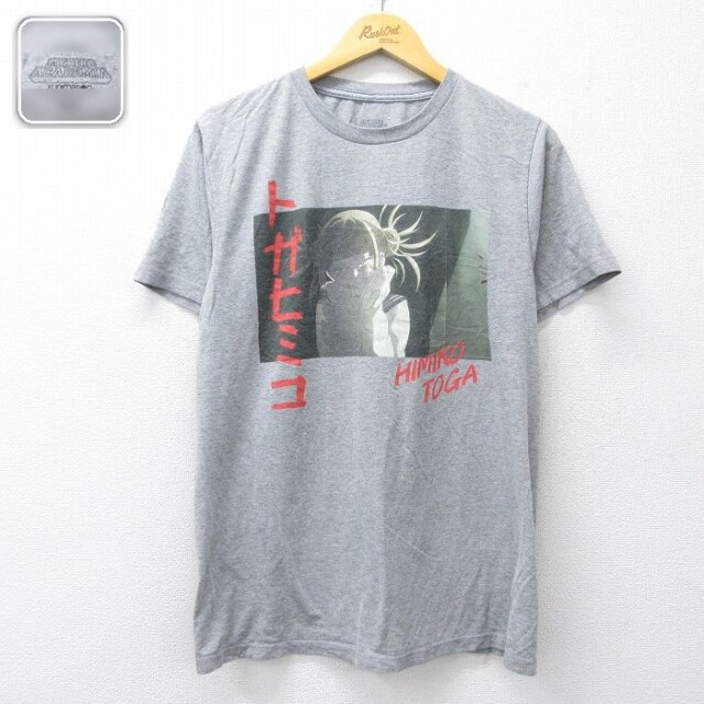 【20%OFF】半袖Tシャツ 僕のヒーローアカデミア グレー霜降り L | 古着