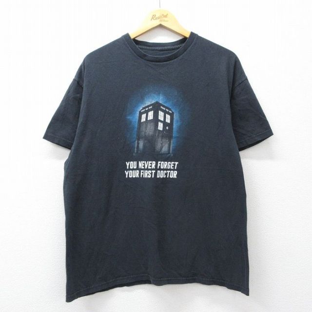ドクターフー 半袖Tシャツ ブラック メンズXL相当 | 古着