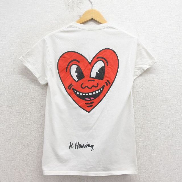 キースヘリング 半袖Tシャツ ホワイト メンズM相当 | 古着