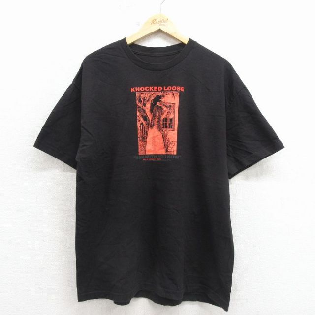 ノックドルーズ 半袖Tシャツ ブラック メンズXL相当 | 古着