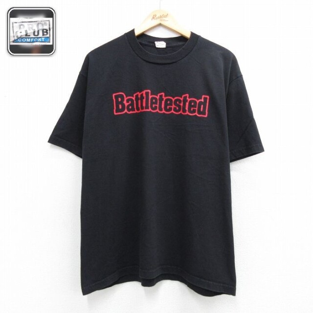 【20%OFF】プロクラブ 半袖Tシャツ Battletested ブラック メンズXL相当 | 古着