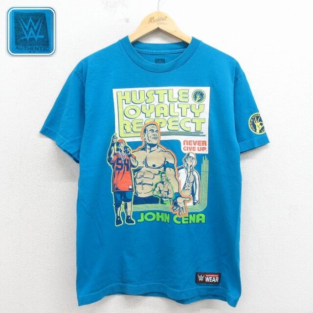 【20%OFF】半袖Tシャツ ワールドプロレスリング ブルー メンズM相当 | 古着