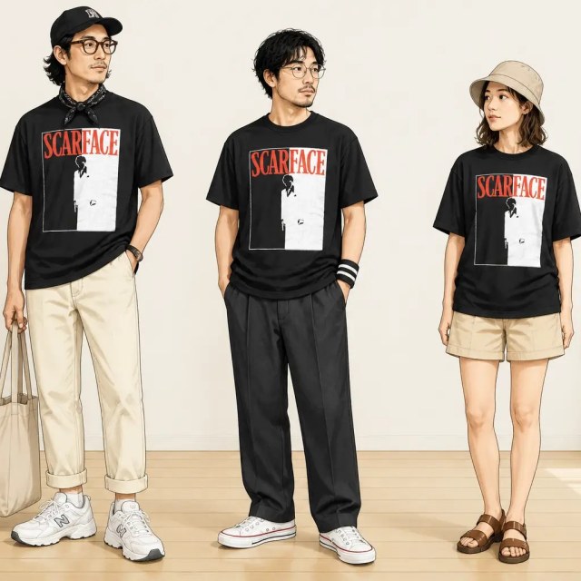 古着通販 L☆古着 半袖 Tシャツ メンズ 映画 スカーフェイス コットン