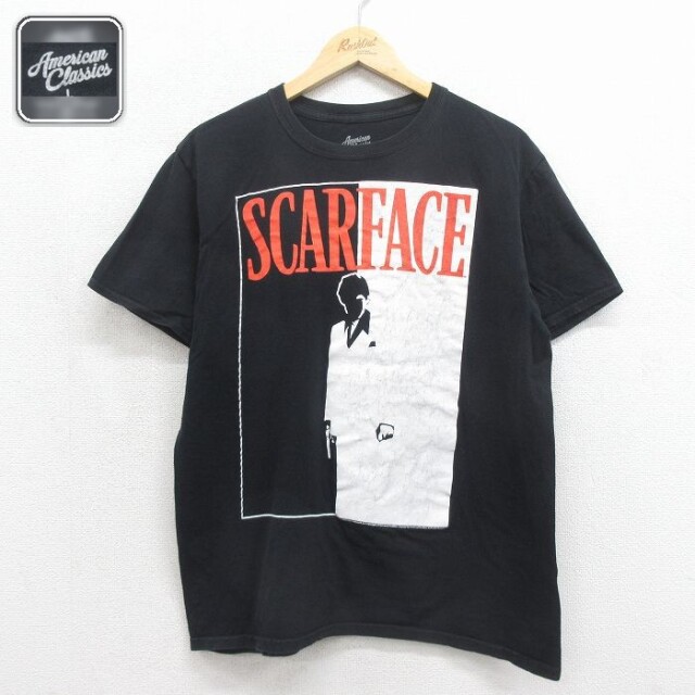 【20%OFF】半袖Tシャツ スカーフェイス ブラック メンズL相当 | 古着