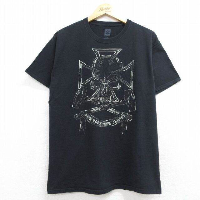 半袖Tシャツ ワールドプロレスリング ブラック メンズL相当 | 古着