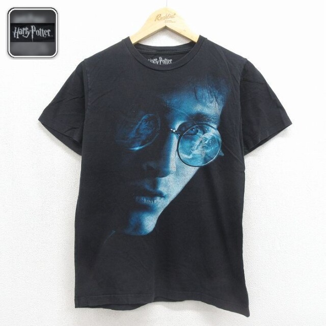 ハリーポッター 半袖Tシャツ 映画 ブラック メンズM相当 | 古着