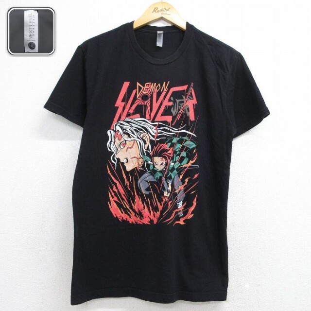 半袖Tシャツ 鬼舞辻無惨 ブラック メンズL相当 | 古着
