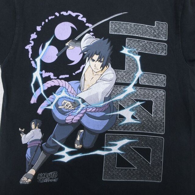 古着通販 M☆古着 半袖 Tシャツ メンズ アニメ ナルト疾風伝 うちは