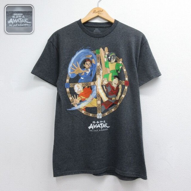 半袖Tシャツ アバター伝説の少年アン 霜降りグレー メンズM相当 | 古着