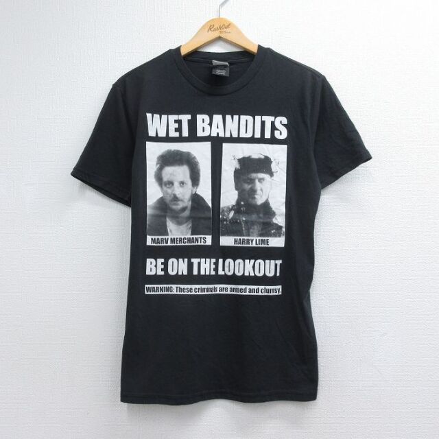 半袖Tシャツ ホームアローン ブラック メンズM相当 | 古着