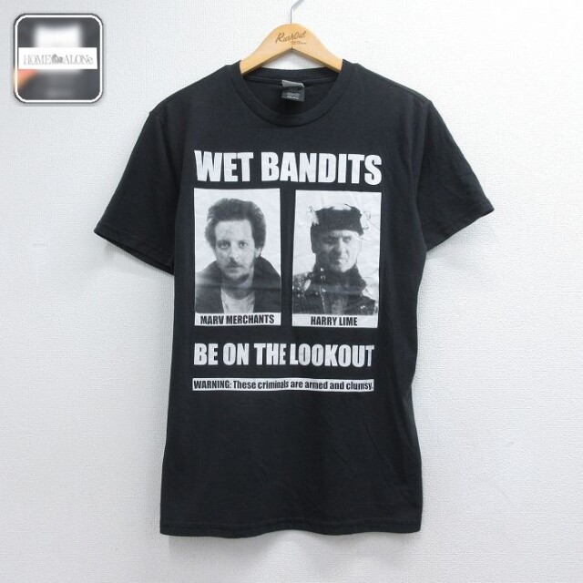 半袖Tシャツ ホームアローン ブラック メンズM相当 | 古着