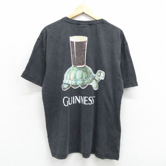 ギネスビール 半袖Tシャツ ブラック メンズXL相当 | 古着