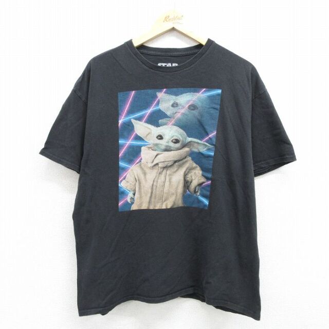 スターウォーズ 半袖Tシャツ グローグー ブラック メンズXL相当 | 古着