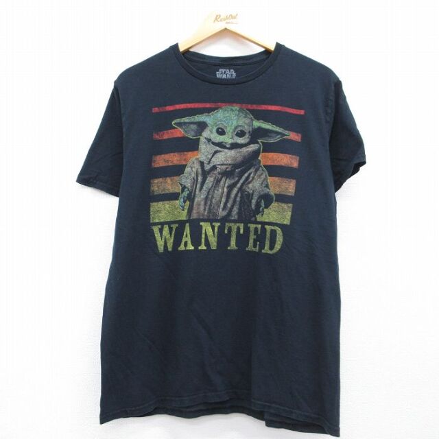 スターウォーズ 半袖Tシャツ グローグー ブラック メンズL相当 | 古着