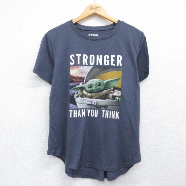 スターウォーズ 半袖Tシャツ グローグー グレー メンズL相当 | 古着
