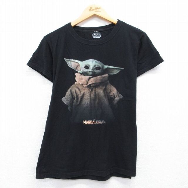 半袖Tシャツ スターウォーズグローグー ブラック メンズM相当 | 古着
