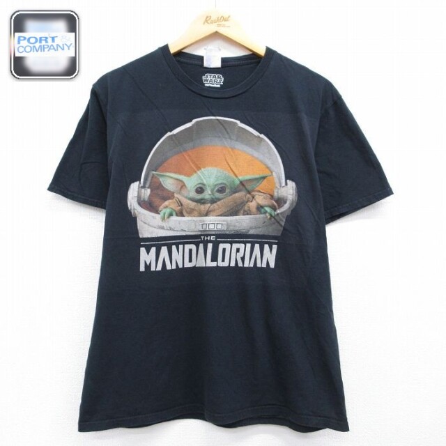 スターウォーズ 半袖Tシャツ グローグー ブラック メンズL相当 | 古着