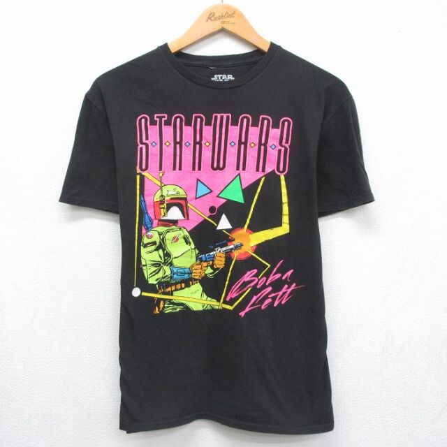 スターウォーズ 半袖Tシャツ ボバフェットプリント ブラック メンズL相当 | 古着