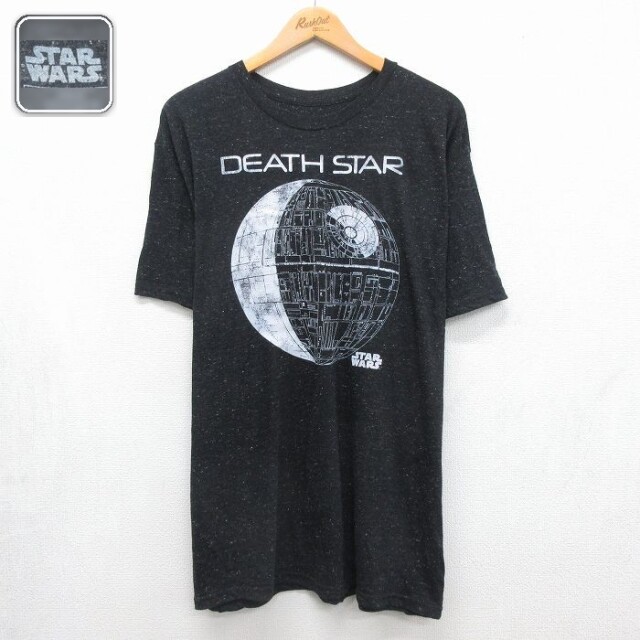 スターウォーズ 半袖Tシャツ デススター ブラック メンズXL相当 | 古着