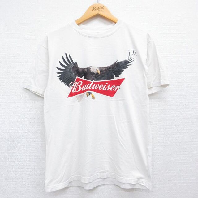 半袖Tシャツ バドワイザー ホワイト メンズL相当 | 古着