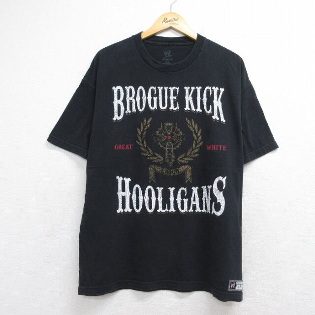 半袖Tシャツ ワールドプロレスリング シェイマス ブラック メンズXL相当 | 古着