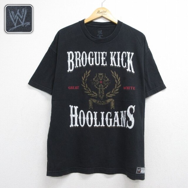 半袖Tシャツ ワールドプロレスリング シェイマス ブラック メンズXL相当 | 古着