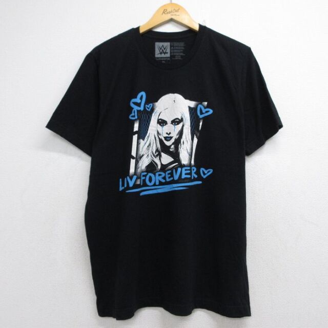 ワールドプロレスリング 半袖Tシャツ リヴモーガンプリント ブラック メンズXL相当 | 古着