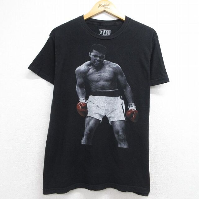 モハメドアリ 半袖Tシャツ ブラック メンズL相当 | 古着