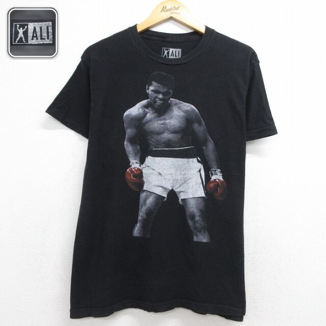 モハメドアリ 半袖Tシャツ ブラック メンズL相当 | 古着