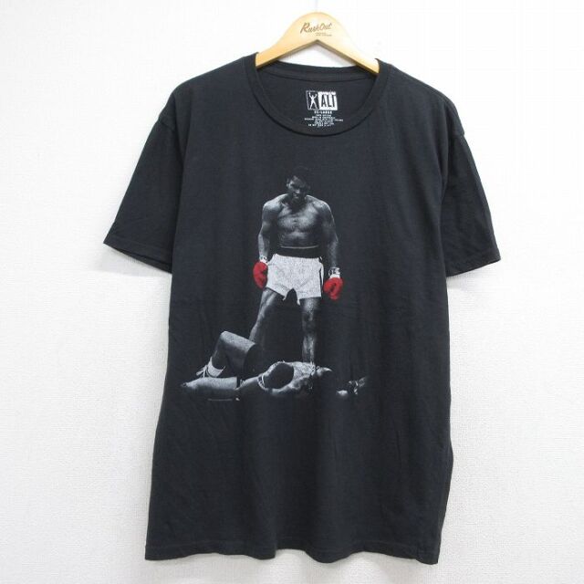 古着通販 XL☆古着 半袖 Tシャツ メンズ モハメドアリ コットン クルー