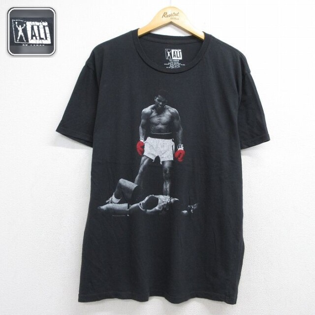 モハメドアリ 半袖Tシャツ ブラック メンズXL相当 | 古着