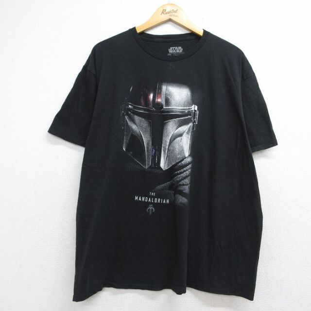スターウォーズ 半袖Tシャツ マンダロリアン ブラック メンズXL相当 | 古着