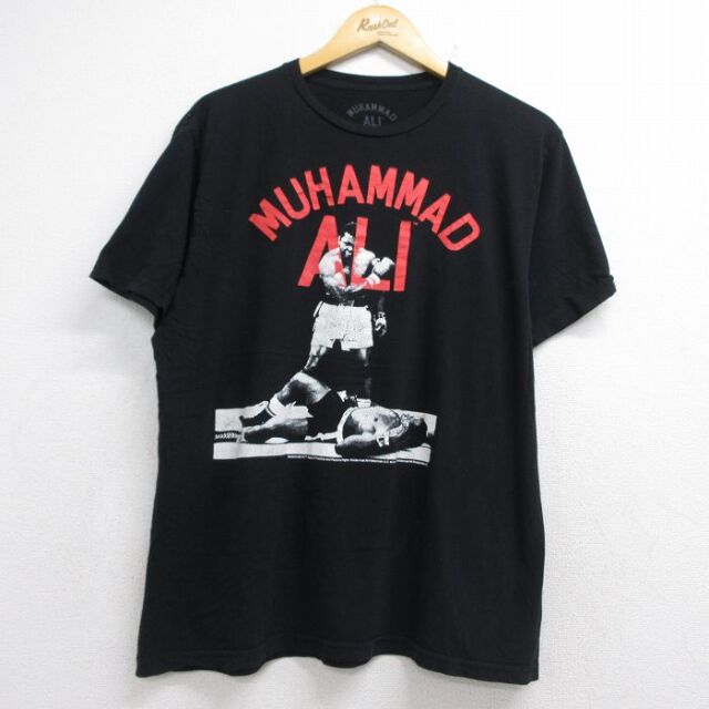 モハメドアリ 半袖Tシャツ ブラック メンズXL相当 | 古着