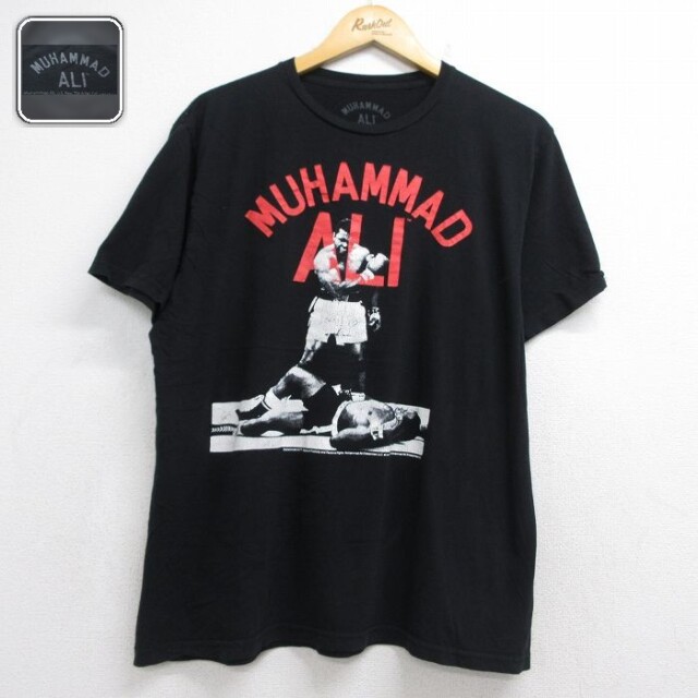 モハメドアリ 半袖Tシャツ ブラック メンズXL相当 | 古着