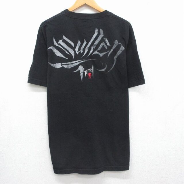 古着通販 XL☆古着 半袖 Tシャツ メンズ スカル コットン クルーネック