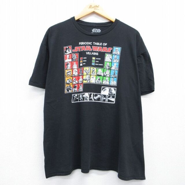 半袖Tシャツ スターウォーズプリント ブラック メンズXL相当 | 古着