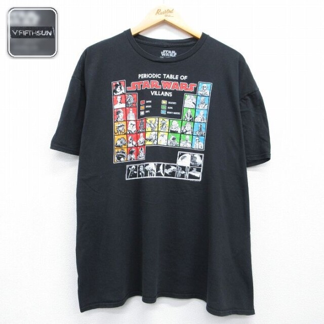 半袖Tシャツ スターウォーズプリント ブラック メンズXL相当 | 古着