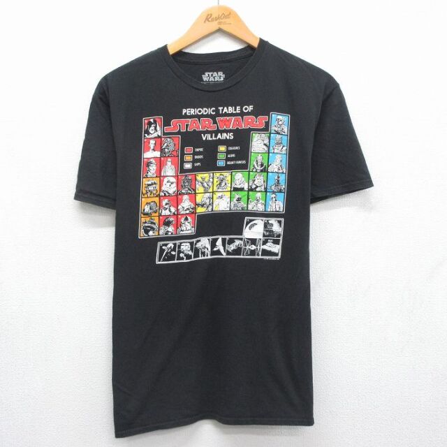 半袖Tシャツ スターウォーズプリント ブラック メンズL相当 | 古着