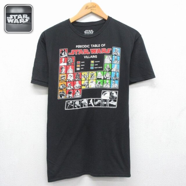 半袖Tシャツ スターウォーズプリント ブラック メンズL相当 | 古着