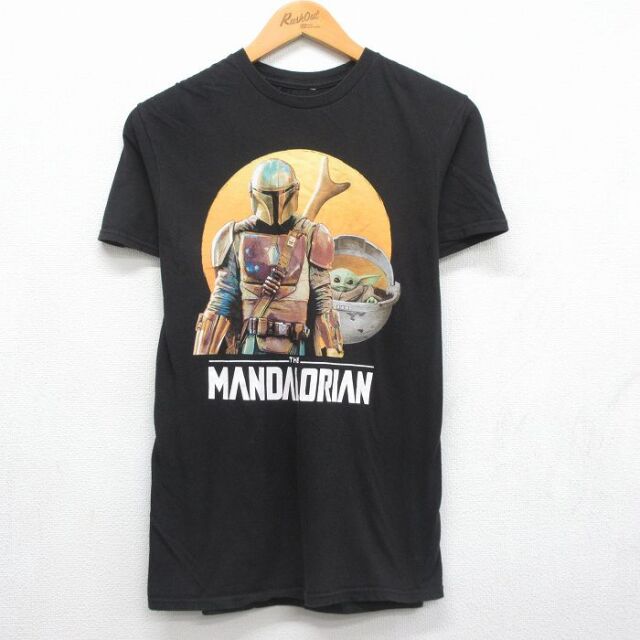 スターウォーズ 半袖Tシャツ マンダロリアン ブラック メンズM相当 | 古着