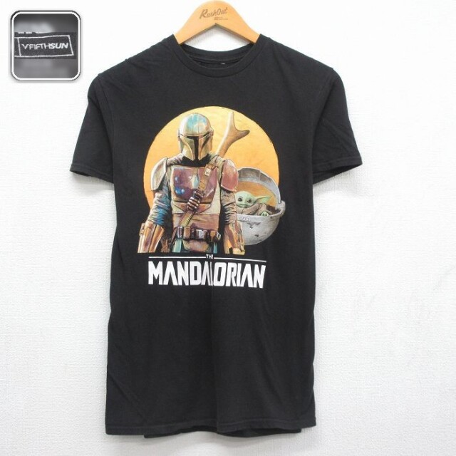 スターウォーズ 半袖Tシャツ マンダロリアン ブラック メンズM相当 | 古着