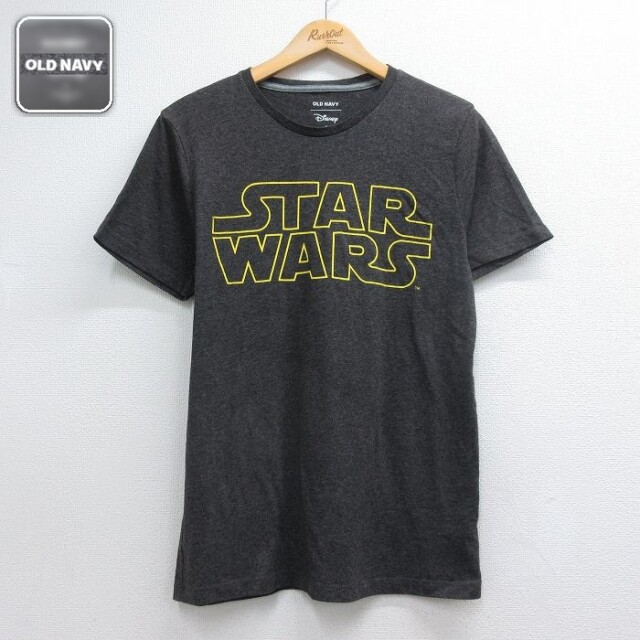 オールドネイビー 半袖Tシャツ ディズニー スターウォーズ グレー メンズM相当 | 古着