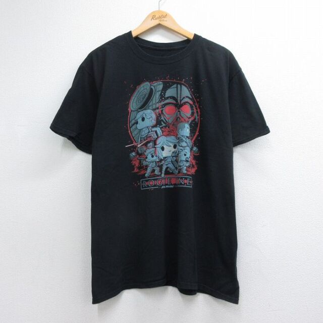 スターウォーズ 半袖Tシャツ ROGUE ONE ブラック メンズXL相当 | 古着