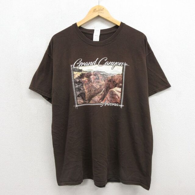 アリゾナ グランドキャニオン 半袖Tシャツ ブラウン メンズXL相当 | 古着