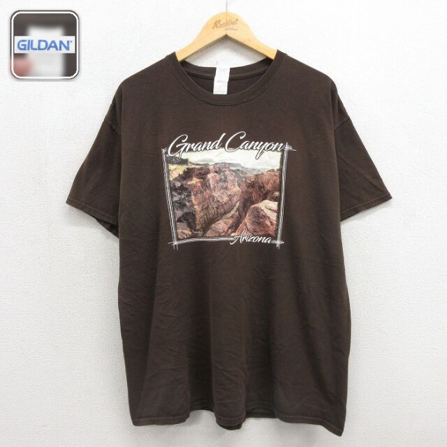アリゾナ グランドキャニオン 半袖Tシャツ ブラウン メンズXL相当 | 古着
