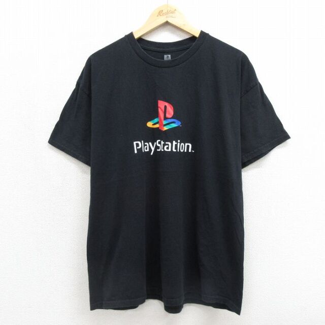 プレイステーション 半袖Tシャツ ブラック メンズXL相当 | 古着