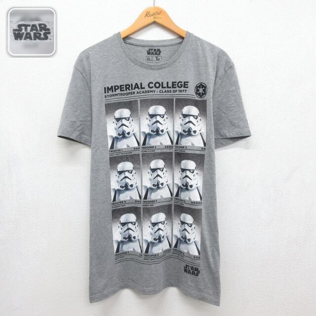 半袖Tシャツ スターウォーズストームルーパープリント グレー メンズXL相当 | 古着