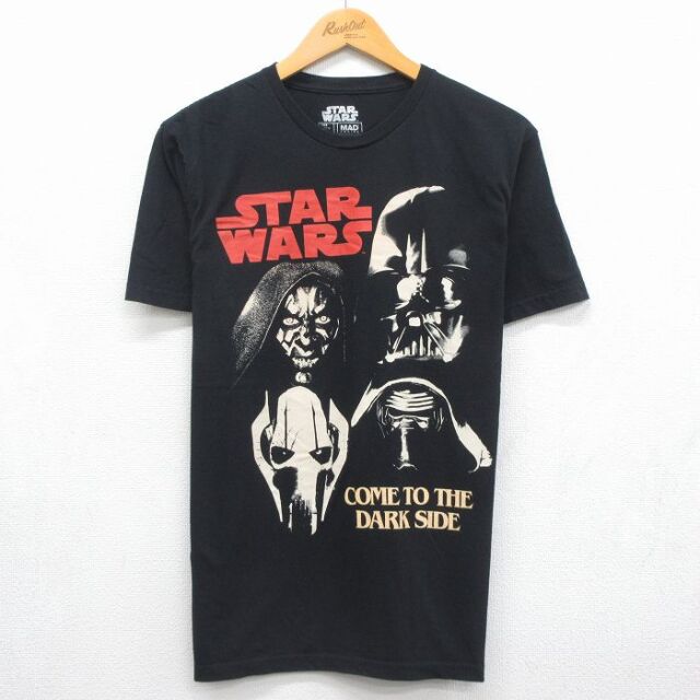 スターウォーズ 半袖Tシャツ ダースベイダー ブラック メンズM相当 | 古着