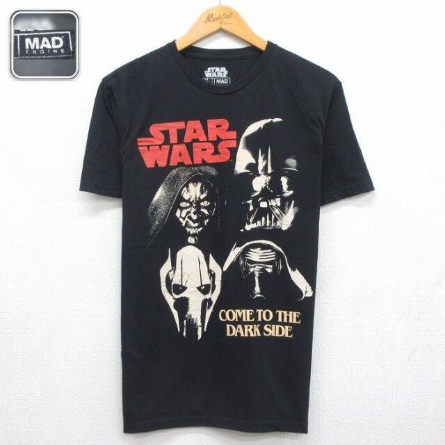 スターウォーズ 半袖Tシャツ ダースベイダー ブラック メンズM相当 | 古着