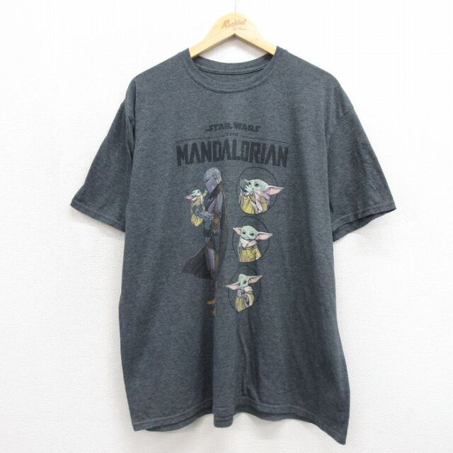 スターウォーズ 半袖Tシャツ グローグー グレー メンズXL相当 | 古着